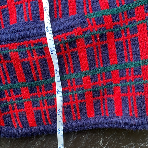 Eaton button down plaid cardigan vintage - Picture 9 of 11